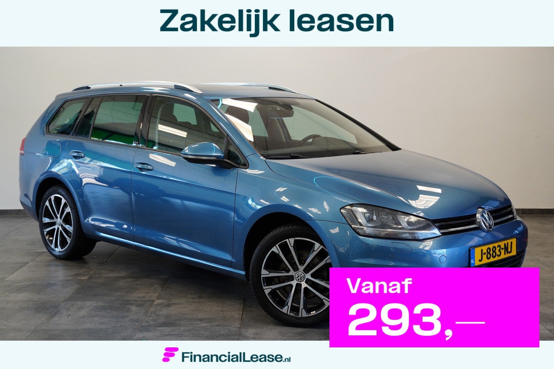 Volkswagen Golf Variant 1.4 TSI Highline Panoramadak Navigat, Gebruikt, 4 cilinders, 150 pk, Blauw