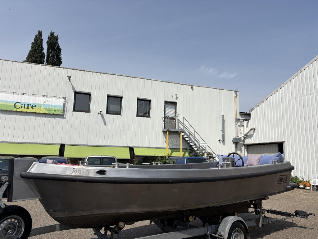Bobsloep Bikkel 650 Aluminium + Yanmar 3cil 22pk. Vaarklaar., Watersport en Boten, Overige merken, Diesel, Aluminium, 7 m