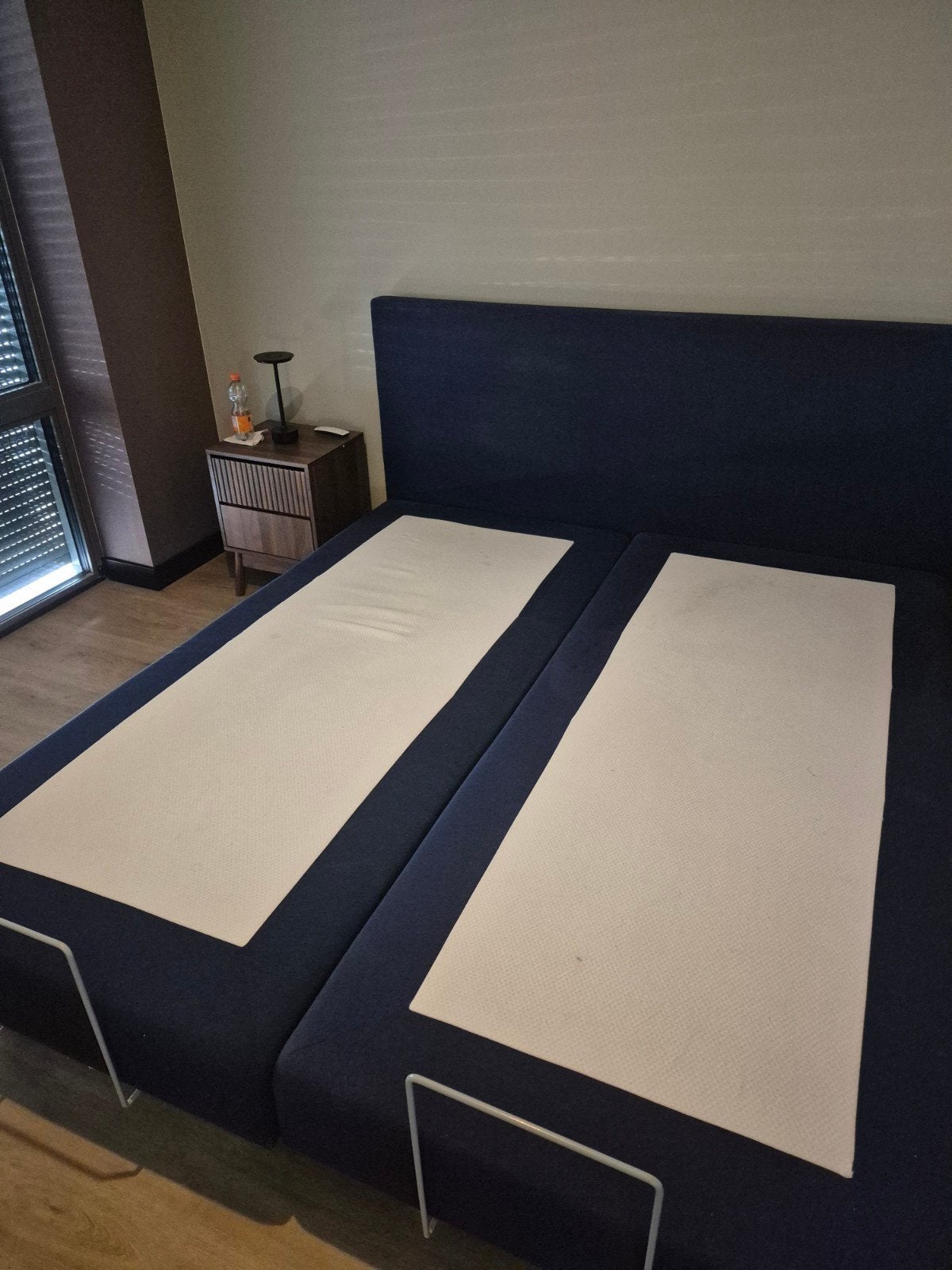 Österman Boxspring, Huis en Inrichting, Slaapkamer | Boxsprings, 180 cm, Tweepersoons, Blauw, Ophalen