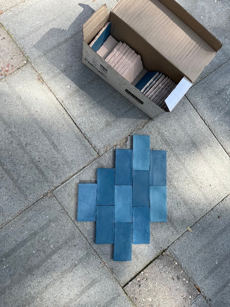 Blauwe tegeltjes Ocean Fez, Ophalen, Nieuw, Minder dan 20 cm, Minder dan 20 cm