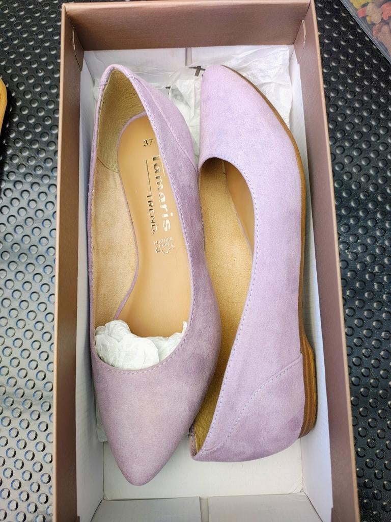 Tamaris Ballerina's Lavendel Maat 37 - Nieuw in Doos, Kleding | Dames, Schoenen, Nieuw, Ballerina's, Overige kleuren, Ophalen of Verzenden