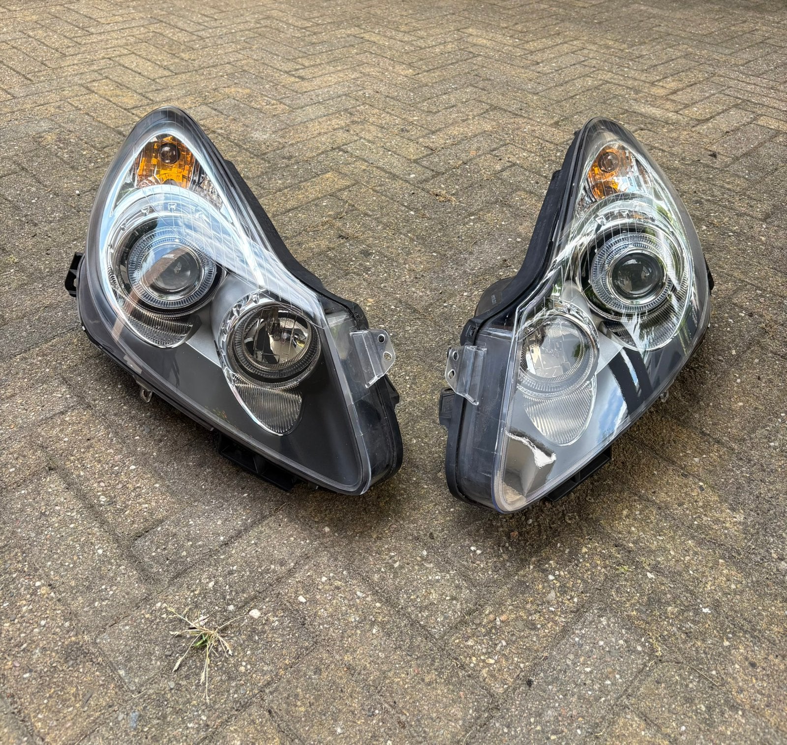 Opel corsa D angel eye koplampen., Ophalen of Verzenden, Nieuw, Opel