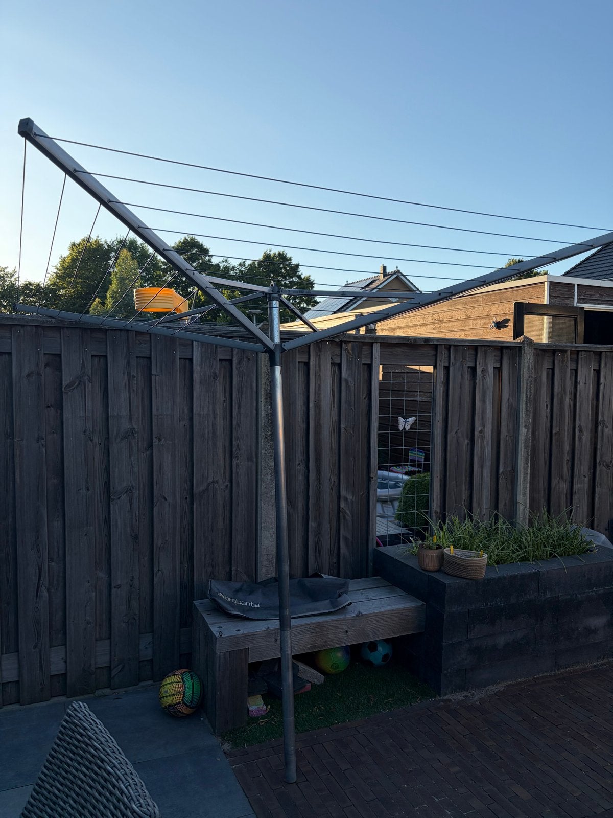 Brabantia Droogmolen met hoes, Tuin en Terras, Droogmolens en Wasrekken, Ophalen, Zo goed als nieuw, Droogmolen