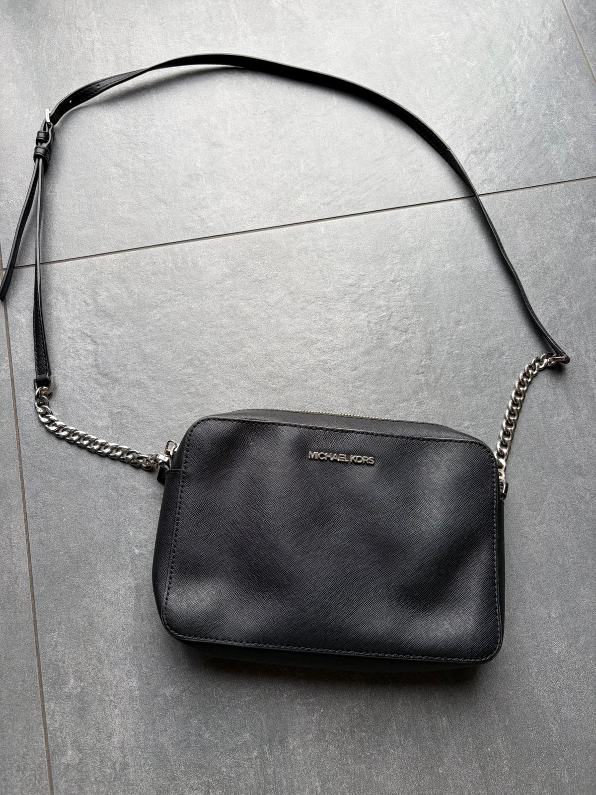 Michael Kors Jet set bag zwart, Ophalen of Verzenden, Gebruikt, Zwart, Overige merken