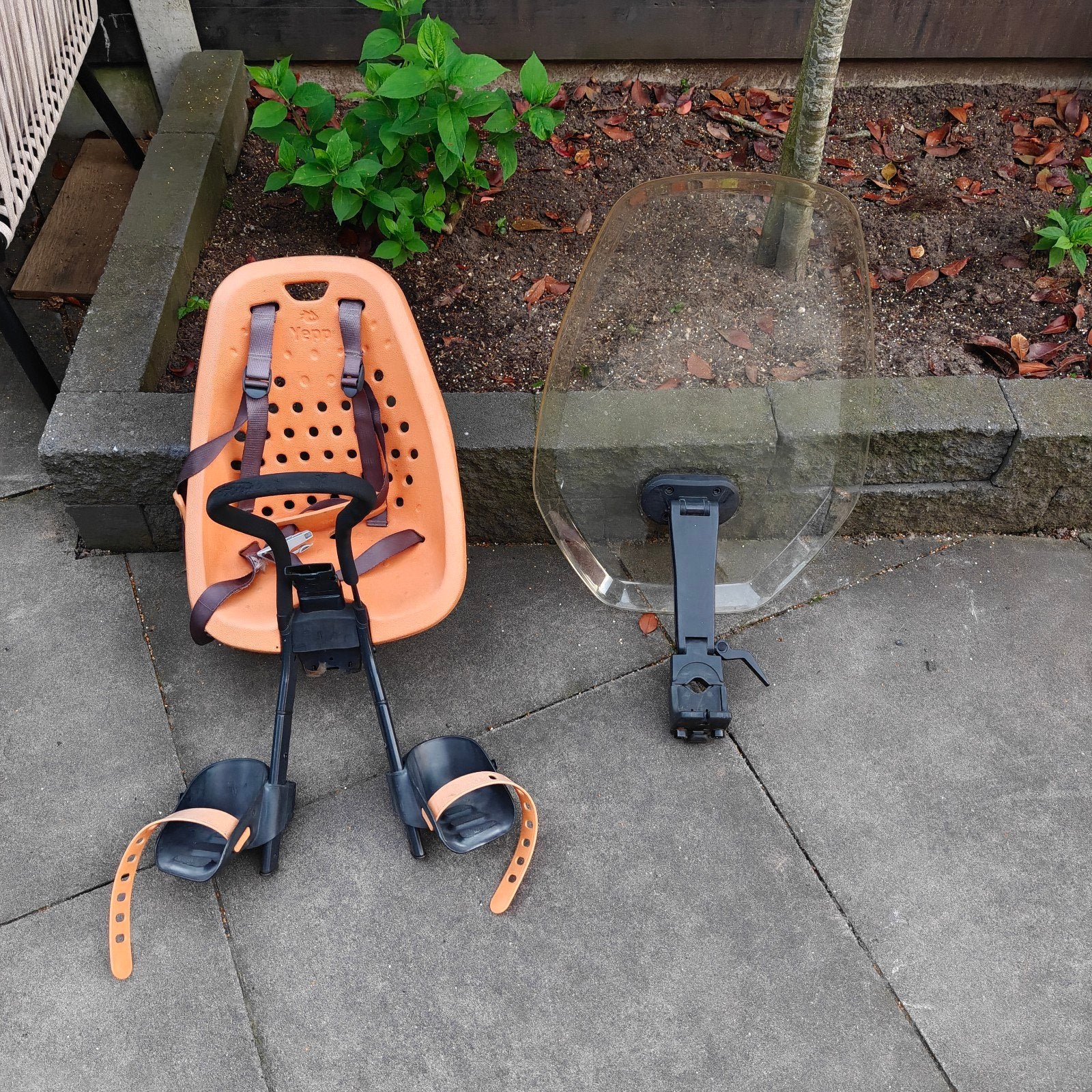 Yepp Mini Fietszitje met Windscherm - Oranje, Ophalen