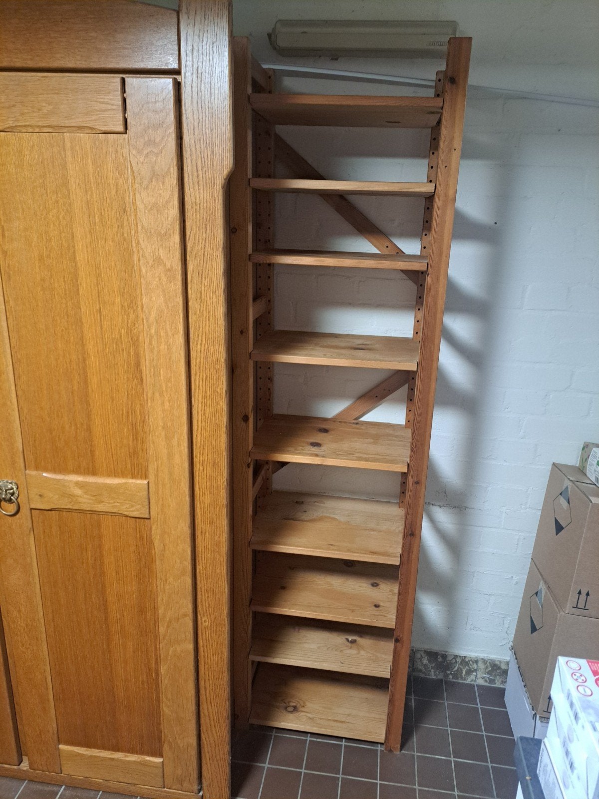 IKEA Ivar systeem kast - Grenenhout, Ophalen, Met plank(en), Minder dan 50 cm, Gebruikt