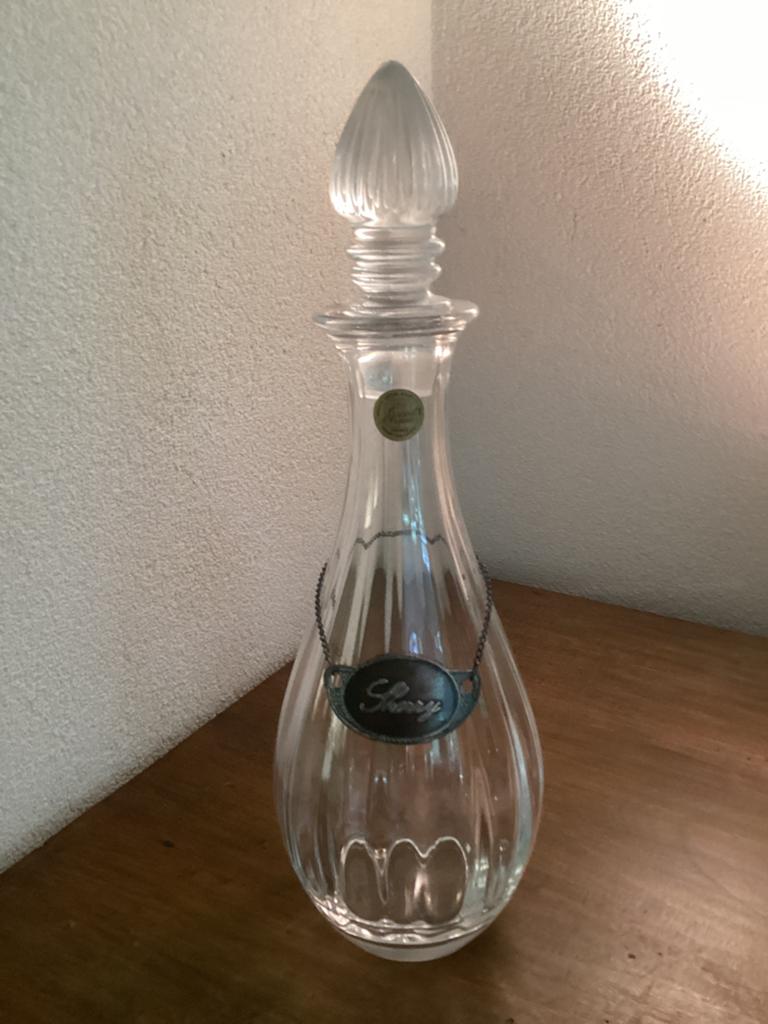Vintage Drank Karaf met Stop - Elegant Glaswerk, Ophalen of Verzenden
