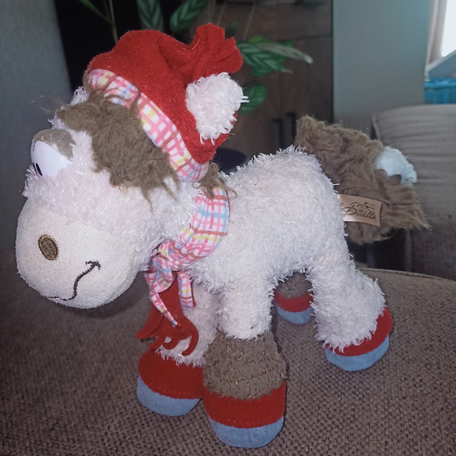Diddl galupy winter pony. Vintage., Kinderen en Baby's, Speelgoed | Knuffels en Pluche, Paard, Gebruikt, Overige merken, Wasbaar