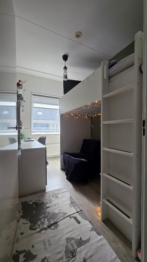 Ikea Stuva hoogslaper + bureau (+ evt. extra kasten/planken), Huis en Inrichting, Ophalen, Gebruikt, Eenpersoons, 200 cm