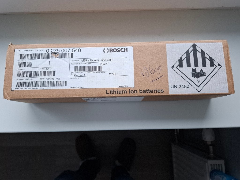 Bosch PowerTube 500 Accu voor E-bike, Fietsen en Brommers, Gebruikt