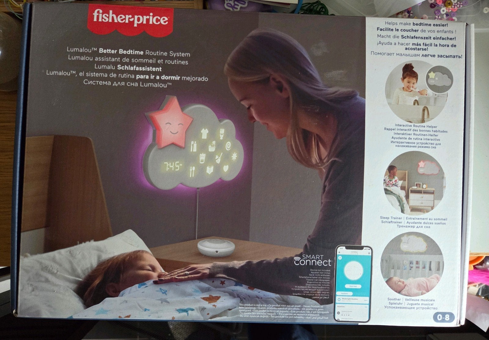 Fisher-Price Lumalou 3-in-1 Slaaptrainer & Routine-assistent, Kinderen en Baby's, Ophalen of Verzenden, Zo goed als nieuw, Overige typen