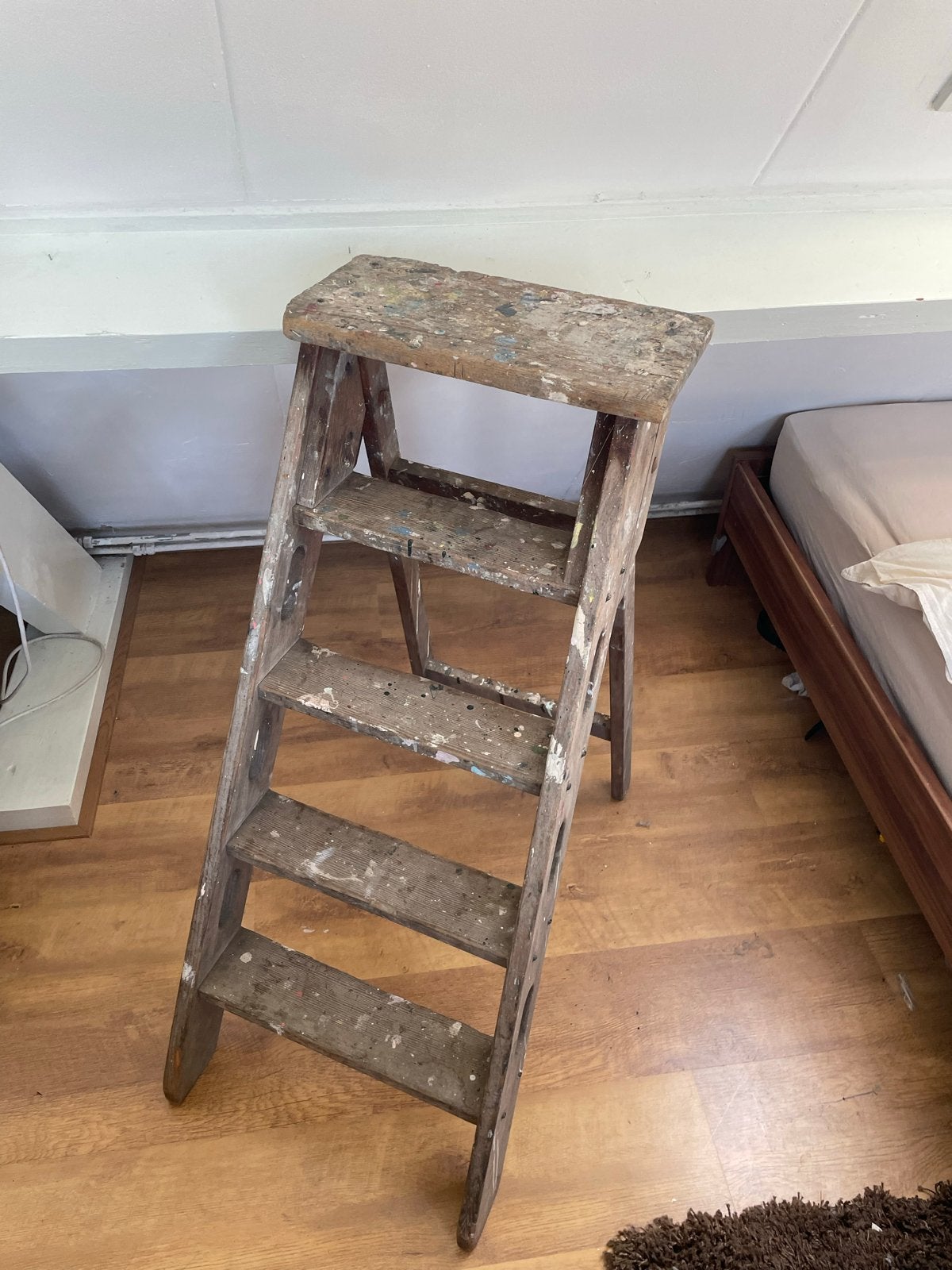 Robuuste houten schilders trap - Gebruikt, Doe-het-zelf en Verbouw, Ophalen, Gebruikt, Trap, Minder dan 2 meter