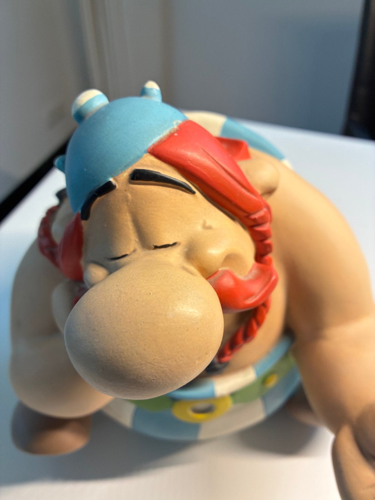 Uniek Obelix beeld 24 cm–Asterix & Obelix – zeldzaam object, Ophalen, Asterix en Obelix, Zo goed als nieuw, Beeldje of Figuurtje