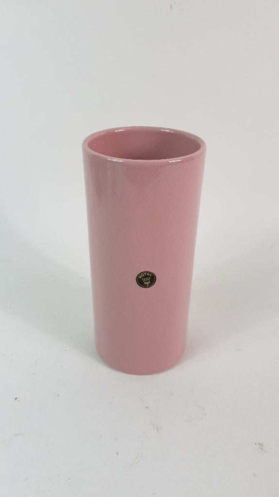 Vintage vaas Royal Gouda, oud roze, aardewerk. 2A14, Ophalen of Verzenden