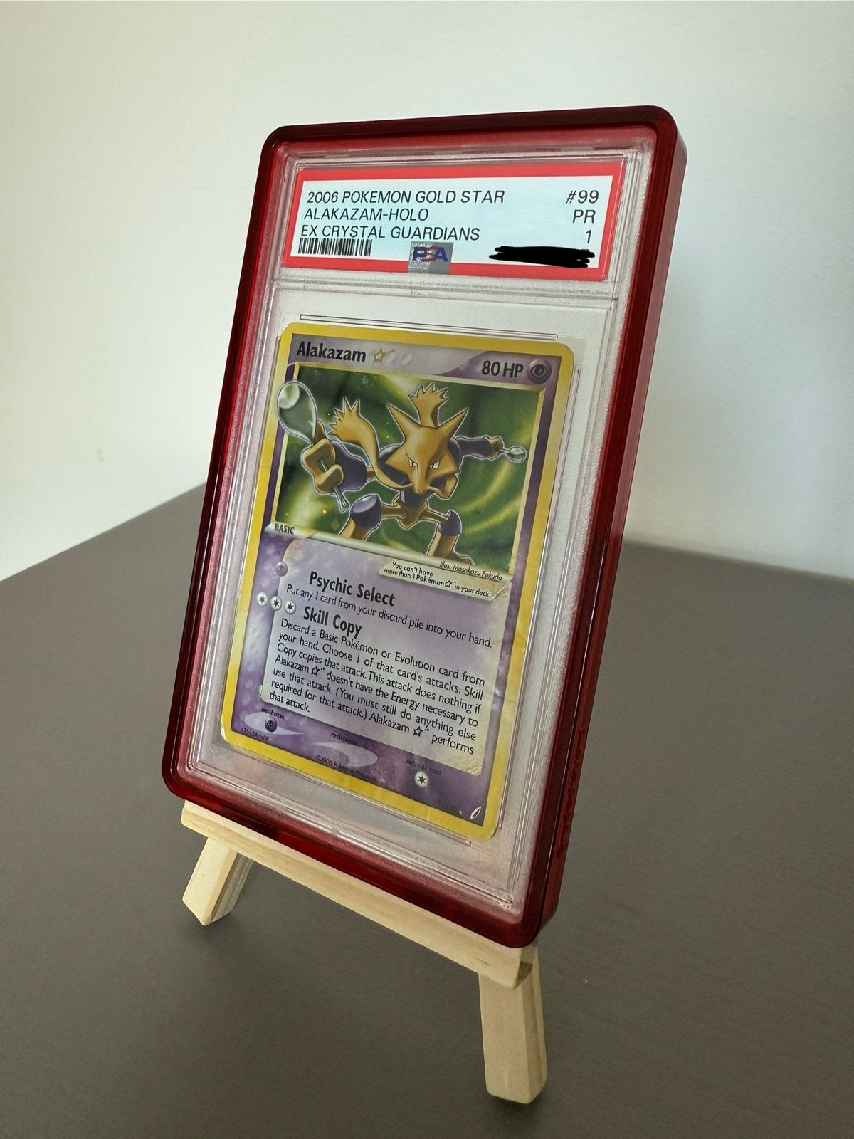 Alakazam Gold Star  - EX Crystal Guardians (2006) - PSA 1, Hobby en Vrije tijd, Verzamelkaartspellen | Pokémon, Ophalen of Verzenden