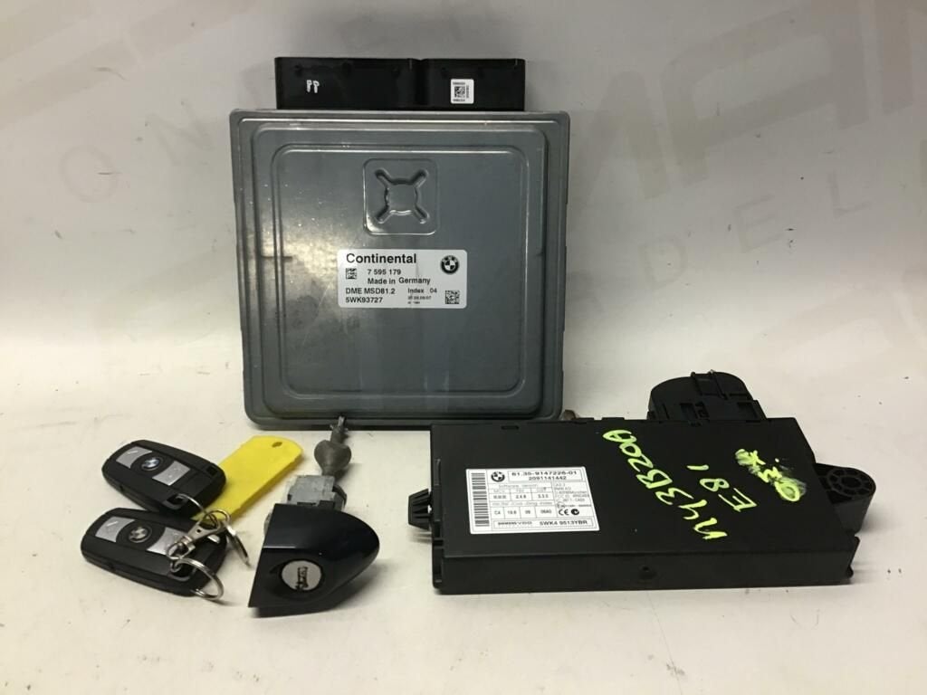 Computer motormanagement set n43b20a BMW 1-serie E81 7595179, Gebruikt, -, -, Ophalen of Verzenden
