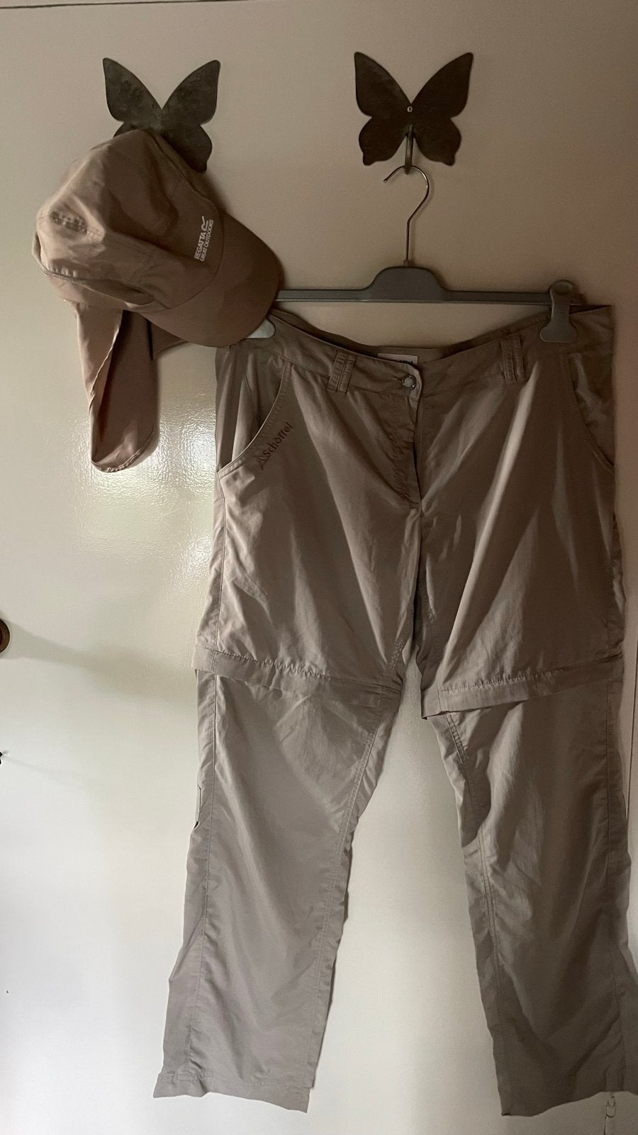 Schöffel afritsbroek & Regatta pet - Ideaal voor outdoor!, Maat 38/40 (M), Beige, Ophalen of Verzenden, Lang