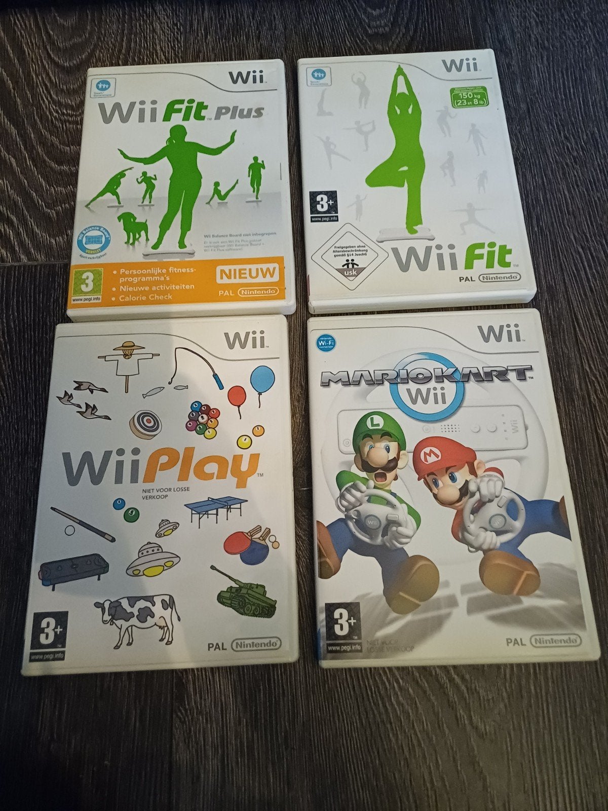 Wii Games: Mario Kart, Wii Fit, Wii Play, Wii Fit Plus, Spelcomputers en Games, Ophalen of Verzenden, Gebruikt, Avontuur en Actie