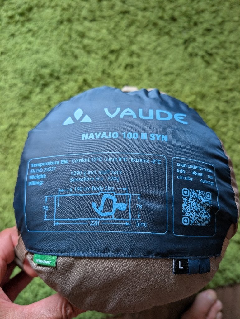 Slaapzak Vaude Navajo 100 II, Ophalen of Verzenden, Zo goed als nieuw