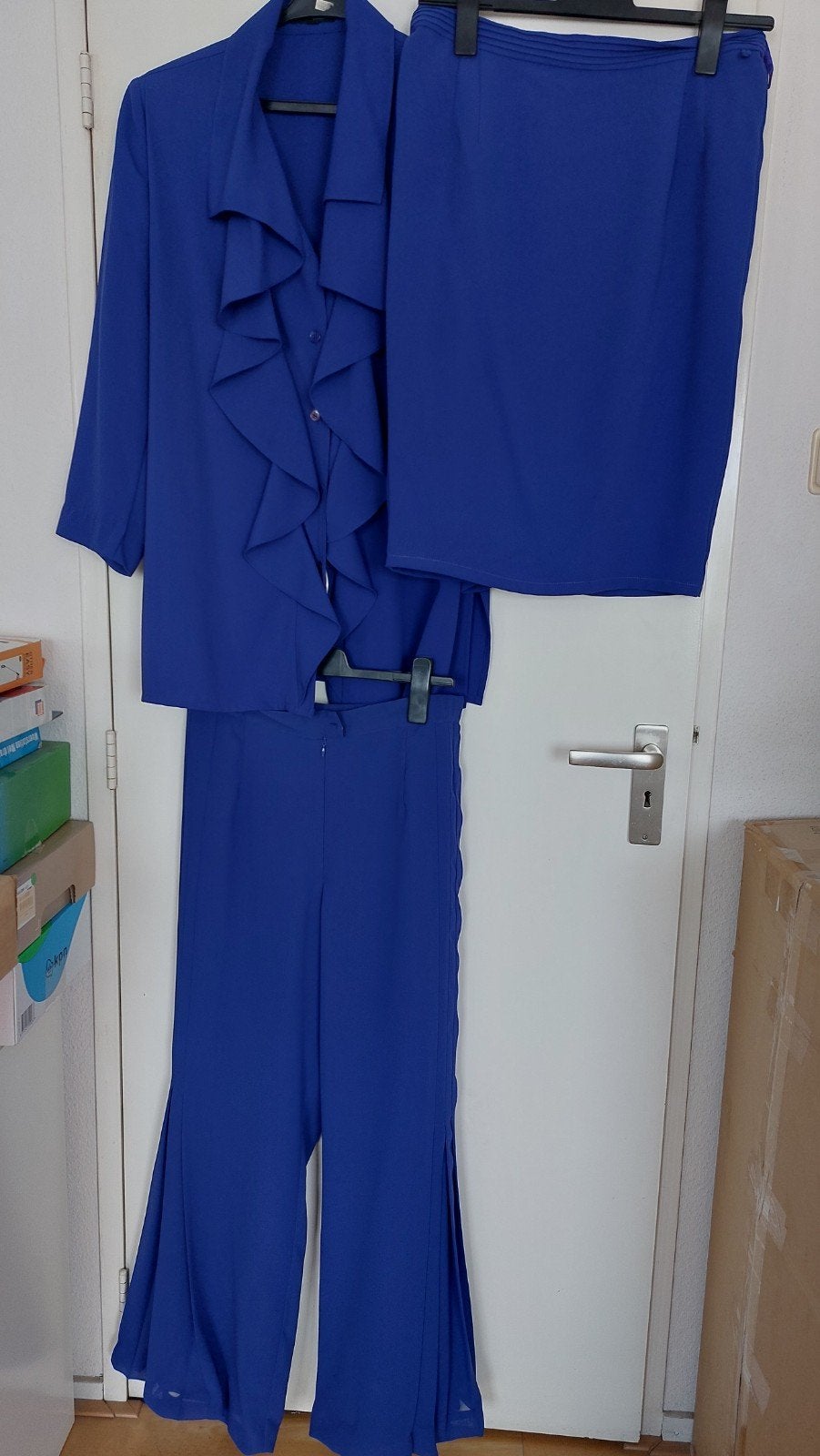 Edgar Vos 3-delig set: jasje, broek en rok, Ophalen of Verzenden, Gedragen, Lang