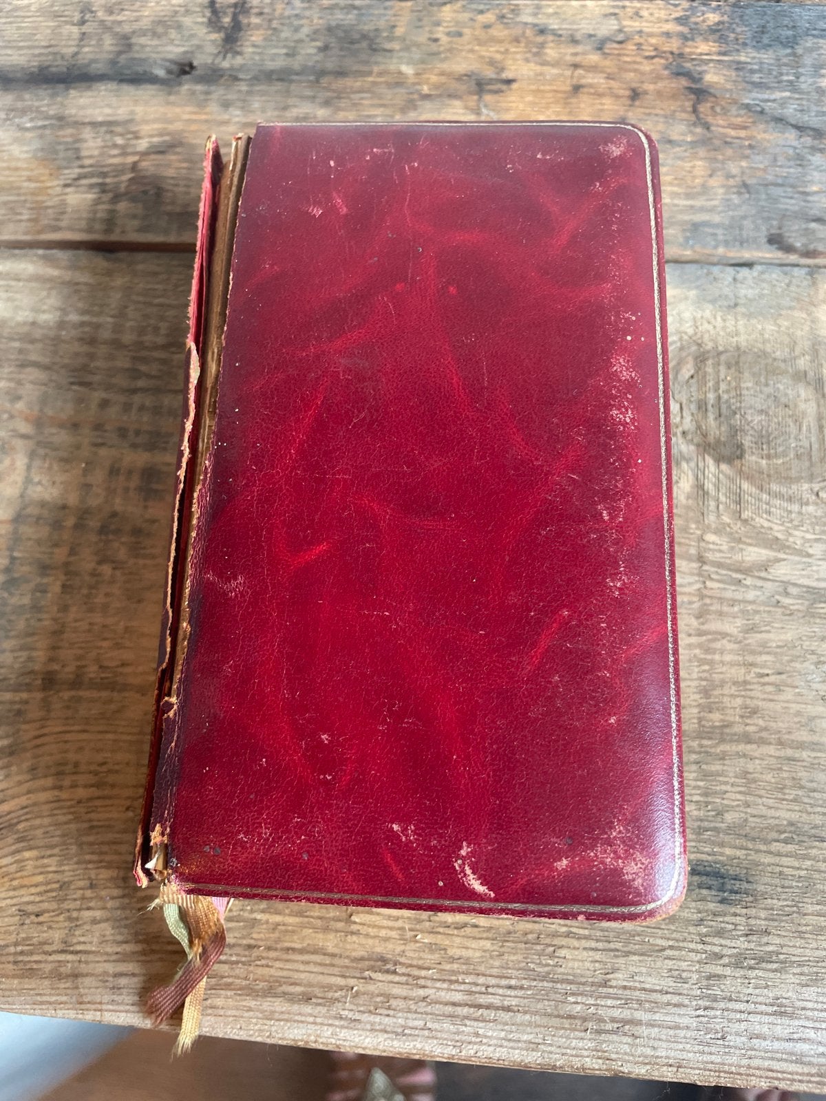 Antiek Misboek en Vesperale - Rood Leer, Ophalen of Verzenden