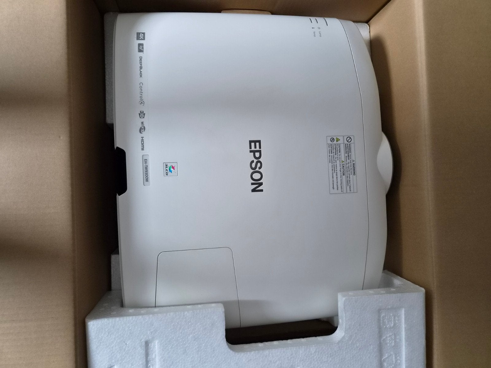 Epson EH-TW9300W Home Cinema Projector – Defect (Voor onderd, Ophalen, Gebruikt, Epson, LCD