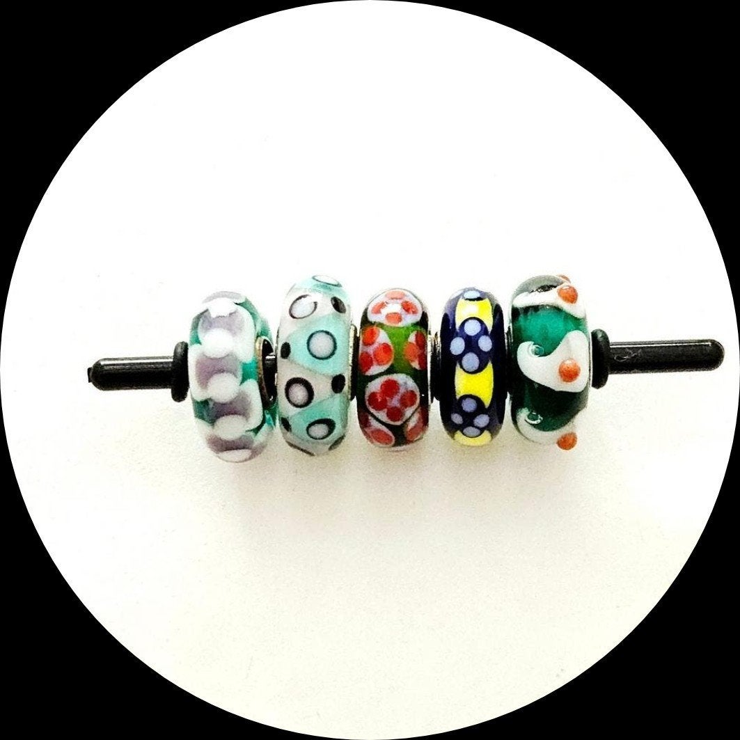 Trollbeads Universele Uniekjes murano met grotere kern, Glas of Kristal, Ophalen of Verzenden, Zo goed als nieuw, Trollbeads