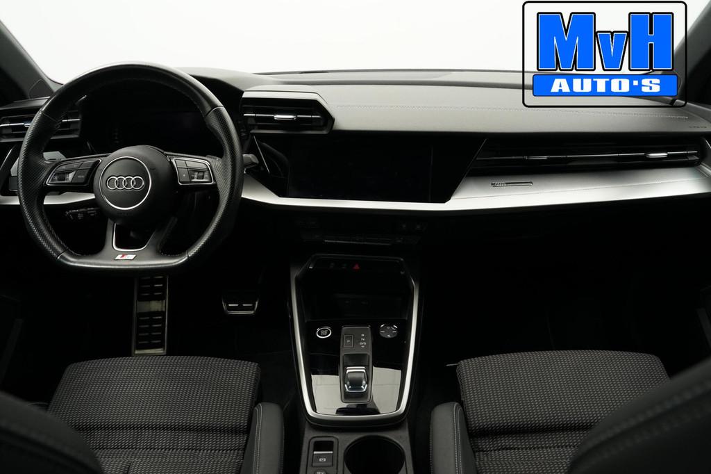 Audi A3 Sportback 30 TFSI S-Line|MATRIX-LED|ACC|19INCH|NAP, Gebruikt, Euro 6, Met garantie (alle), Leder en Stof