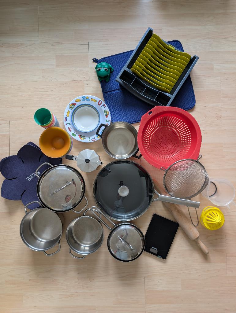 Keuken diversen - pannen, keukenweegschaal, afdruiprek etc, Overige typen, Ophalen of Verzenden, Gebruikt