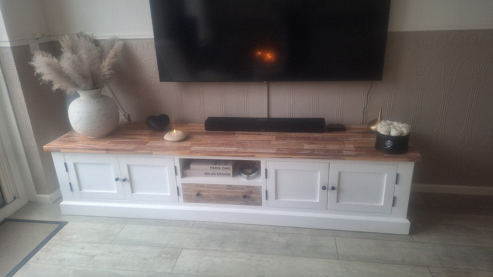 tv meubel Ans woonshop, Ophalen of Verzenden, Zo goed als nieuw, 200 cm of meer, Minder dan 100 cm