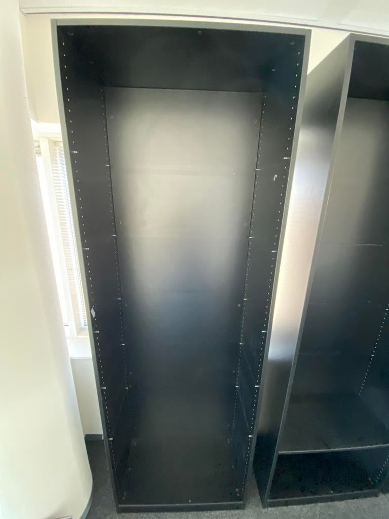 TEAB 2 Boekenkasten (ZWART) met elk 5 planken., Ophalen, 200 cm of meer, 50 tot 100 cm, Zo goed als nieuw