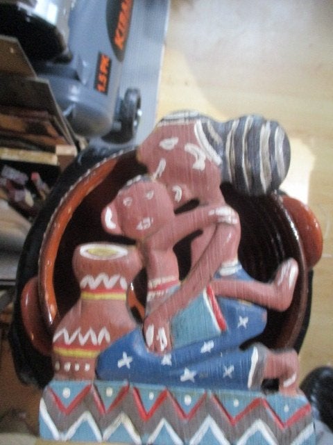 houten beeld hand gemaakt uit Indonesië, Antiek en Kunst, Kunst | Beelden en Houtsnijwerken, Overige onderwerpen, Houtsnijwerk