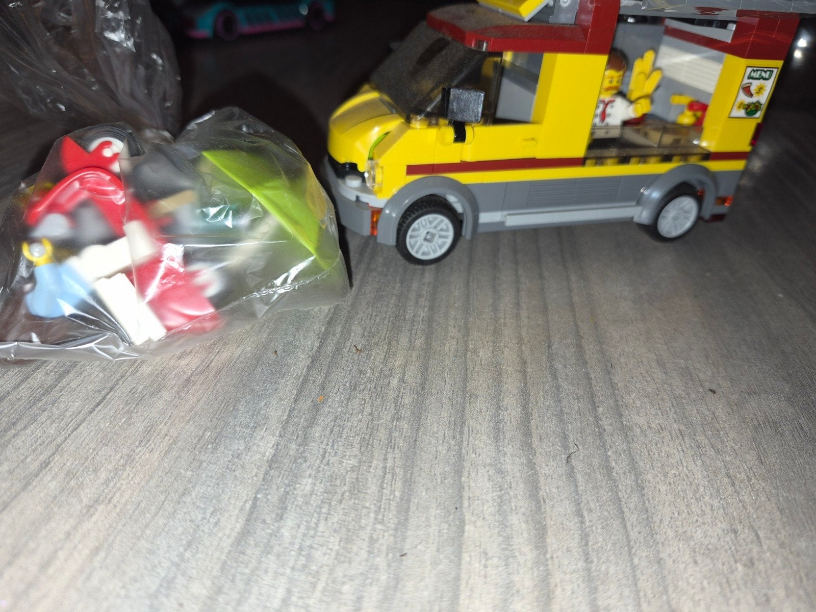 Leuke LEGO Pizza Truck met accessoires (compleet), Ophalen, Gebruikt, Overige merken