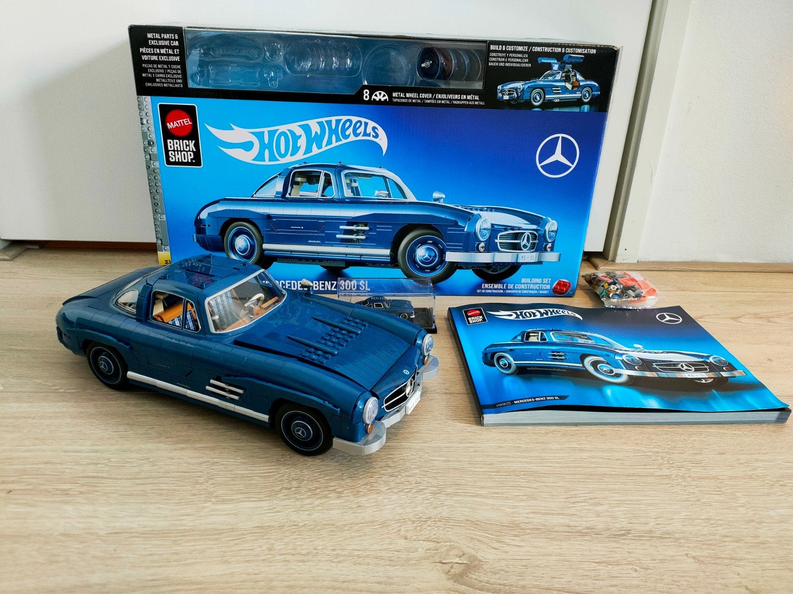 Mattel Brick shop HotWheels Mercedes Benz 300SL, Overige merken, Auto, Groter dan 1:32, Ophalen of Verzenden