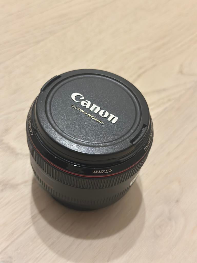 Canon EF 50mm f/1.2L USM objectief, Ophalen, Zo goed als nieuw, Standaardlens