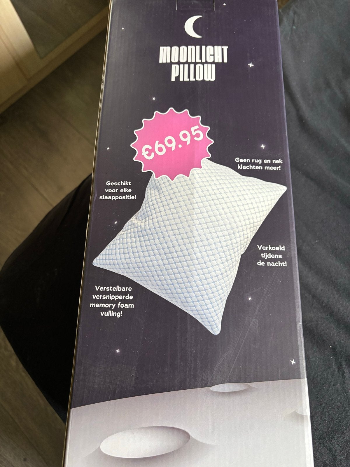 Moonlight Pillow - Verstelbaar Memory Foam Kussen, Eenpersoons, Wit, Nieuw, Ophalen of Verzenden