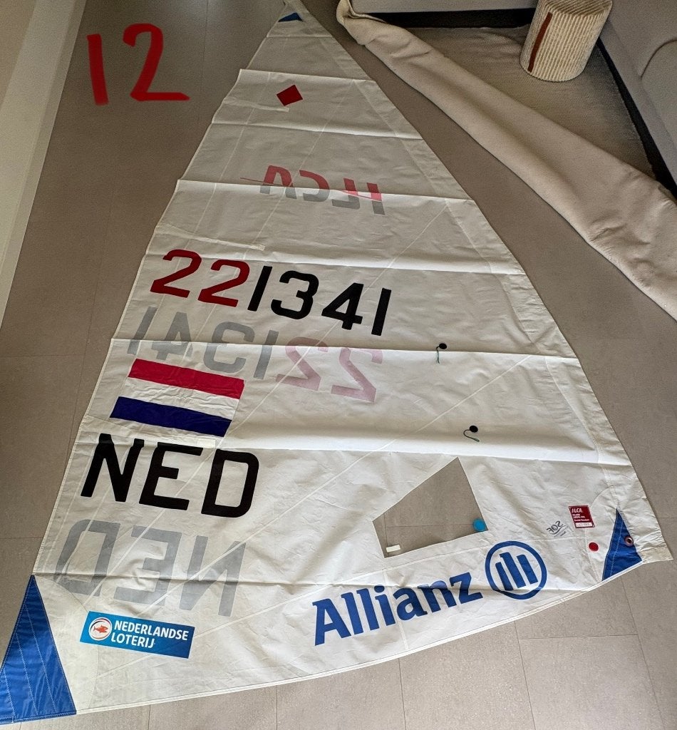 ILCA 6 zeil, Gebruikt, Ophalen of Verzenden, 3 tot 6 meter, Minder dan 15 m²
