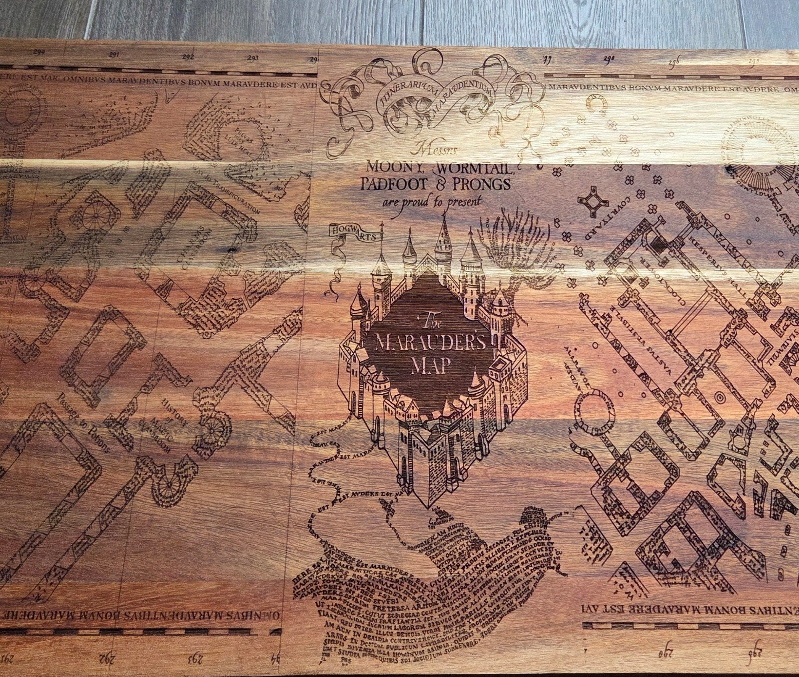 Harry potter marauders XL borrelplank charcuterie board, Hout, Snij-/serveerplank, Nieuw, Ophalen of Verzenden