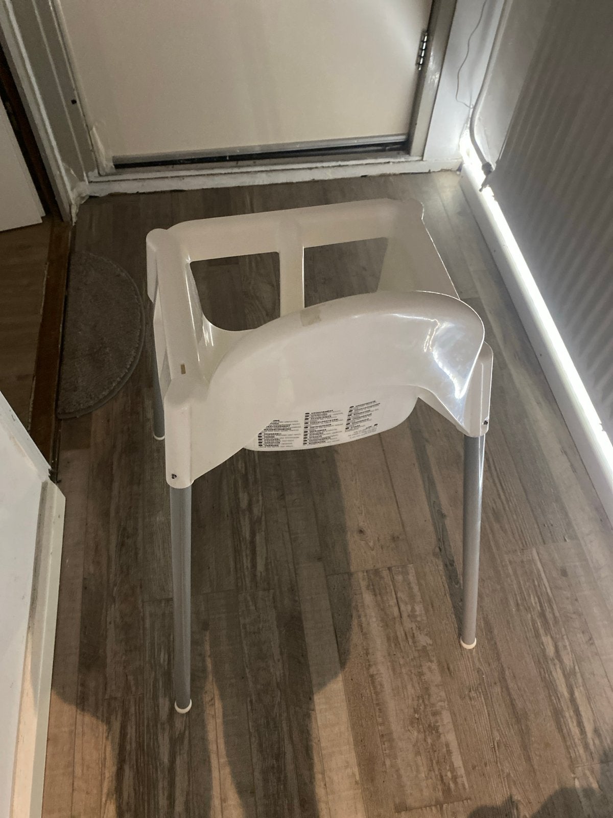 Witte kinderstoel ikea, Ophalen of Verzenden, Gebruikt, Overige typen, Aanschuifbaar