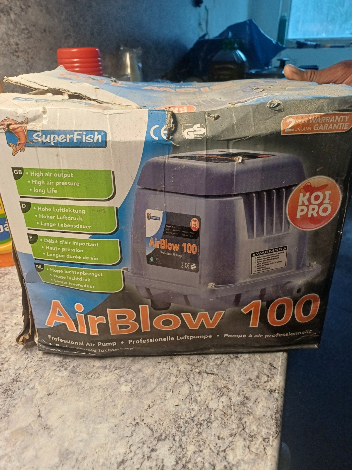 AirBlow 100 Professionele Luchtpomp - SuperFish Koi Pro, Ophalen, Nieuw, Elektrisch, Overige typen