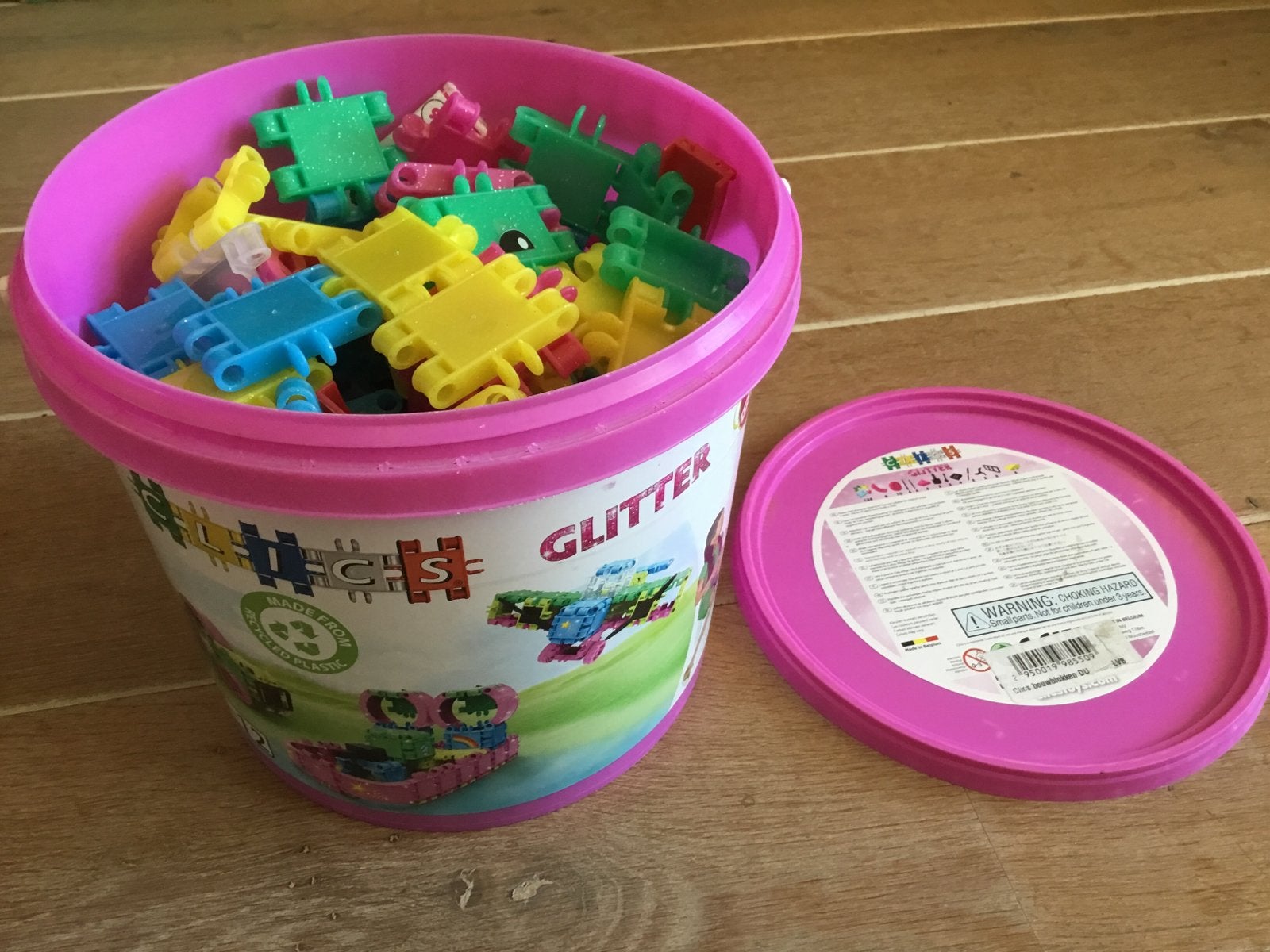 Clics Glitter Bouwblokken - Creatief Speelgoed, Kinderen en Baby's, Ophalen, Gebruikt, Overige merken