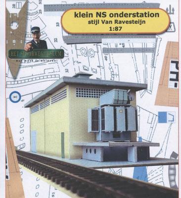 Bouwplaat NS Onderstation, stijl Ravesteijn (Schaal: 1:87), Overige merken, Gelijkstroom of Wisselstroom, Brug, Tunnel of Gebouw