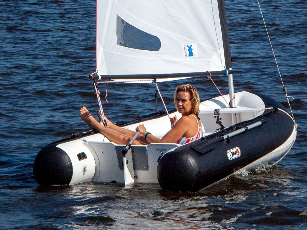 DinghyGo ORCA 325, Watersport en Boten, Open zeilboten, Zo goed als nieuw, Overige merken, Overige typen, Overige materialen, Fok