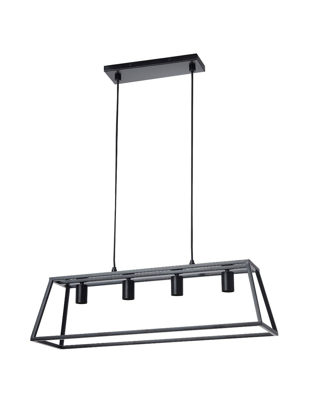 IKEA FELSISK Hanglamp voor 4 lampen, zwart, 81 cm, Ophalen, Gebruikt, Modern, Industrieel, E27 (groot)