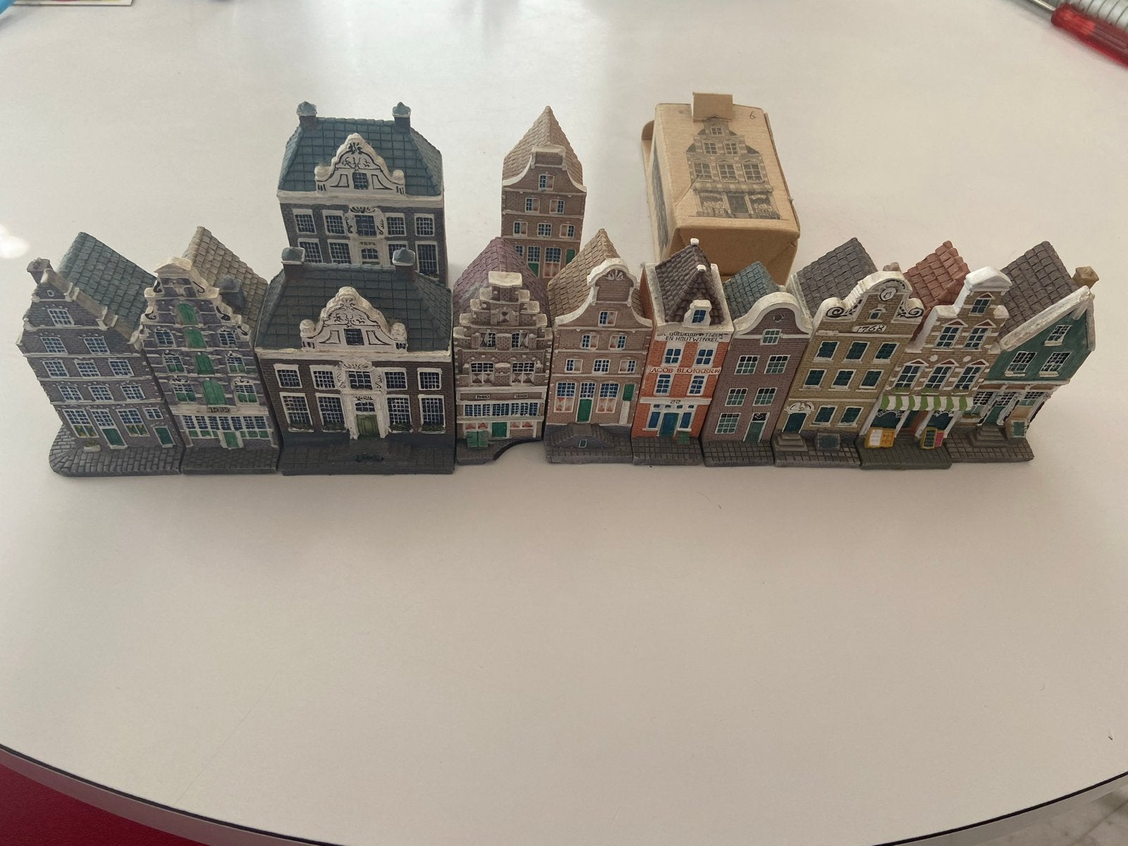 10+2 Blokker grachtenpandjes, Ophalen of Verzenden, Gebruikt, 61 t/m 80