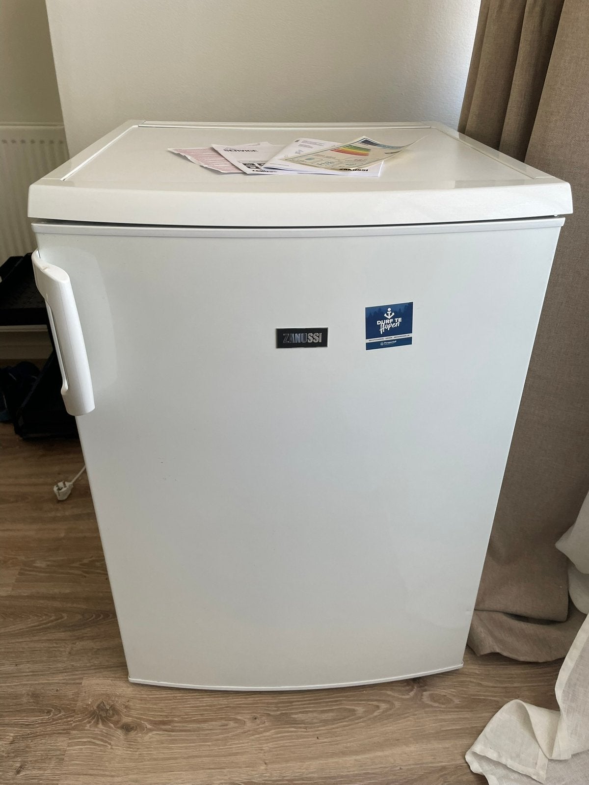 Zanussi Koelkast met vriesvak, Ophalen, Gebruikt, Minder dan 85 cm, Energieklasse A of zuiniger