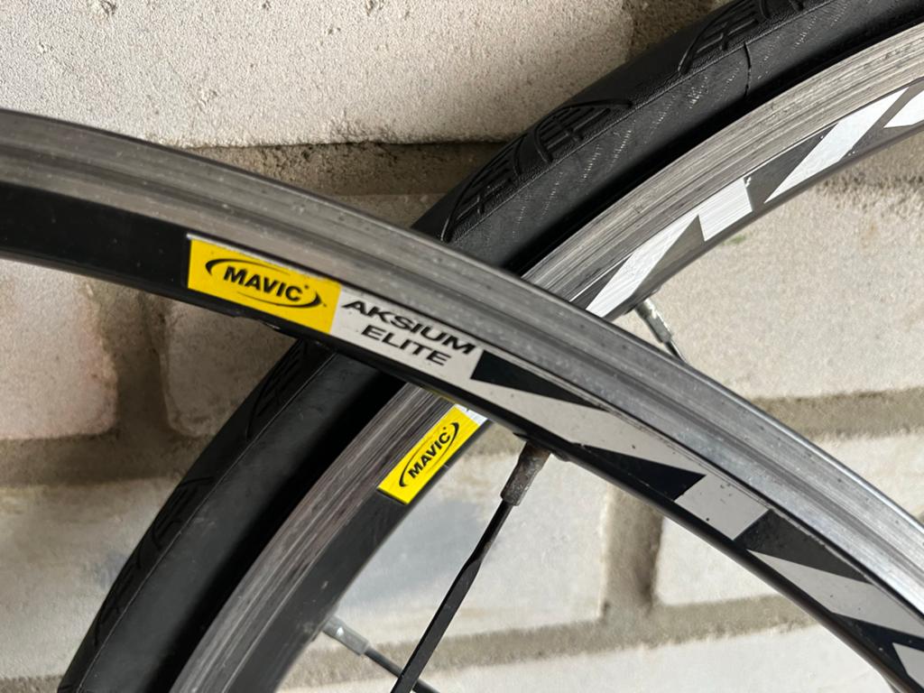 Mavic Aksium Elite velgrem wielen (set), Wiel, Gebruikt, Ophalen of Verzenden, Aluminium