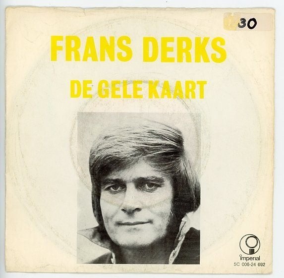 Voetbal- Single van Frans Derks uit 1973, Gebruikt, 7 inch, Ophalen of Verzenden, Levenslied of Smartlap