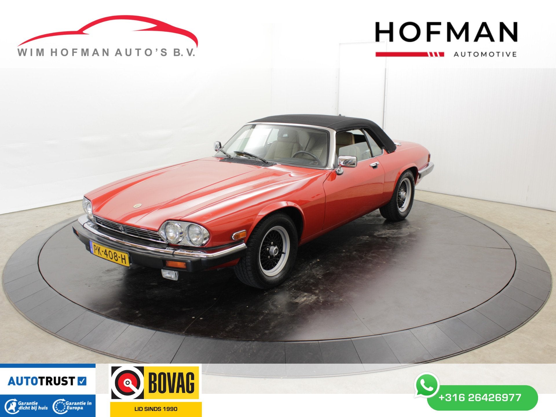 Jaguar XJ-S 5.3 V12 278PK Convertible first paint Leer Elekt, Automaat, Gebruikt, Beige, 1934 kg