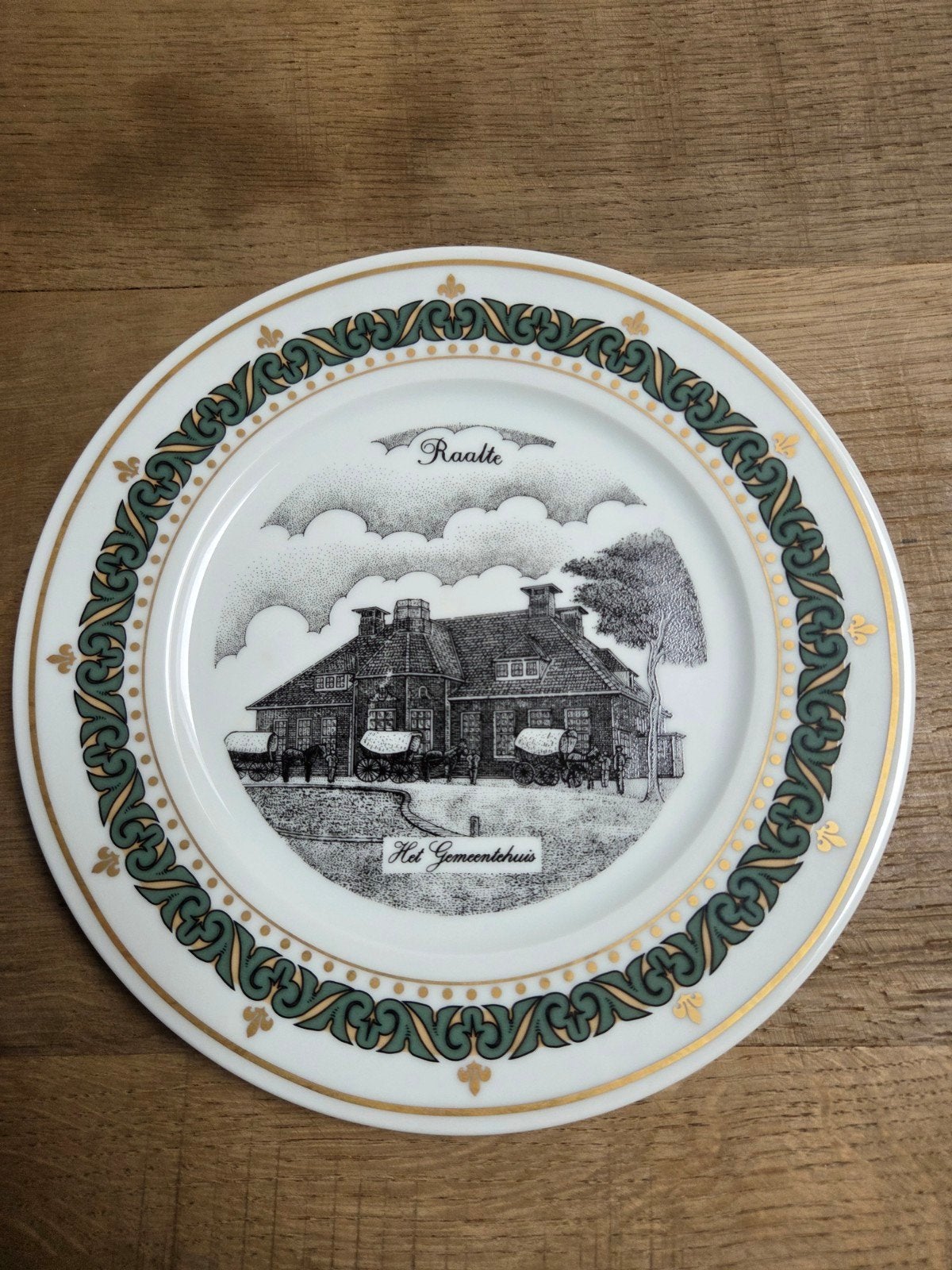 Exclusieve porseleinen borden Raalte - Gerard Swaenepoel, Ophalen of Verzenden